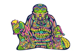 Multicolour illustration recreated vector preview