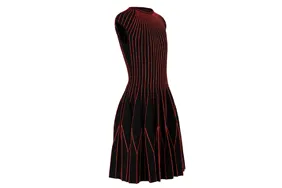 Sleeveless dress after ghost mannequin editing