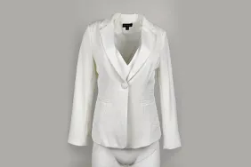 White blazer before ghost mannequin editing