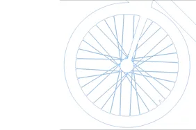 Bicycle wheel · clipping path path-outline view