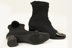 Black footwear · product retouching original photograph