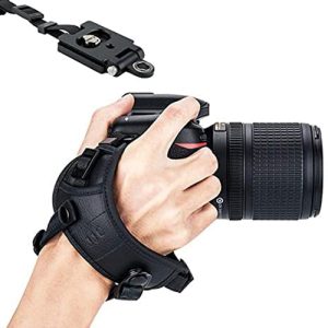 The Black Rapid Breathe Camera Strap is popular among professional photographers due to its durable and breathable design. It features a padded shoulder strap that evenly distributes the weight of your camera, reducing strain on your neck and shoulders. The Black Rapid system allows quick and easy access to your camera, as it hangs securely by your side, ready to be pulled up for a shot. The Breathe Camera Strap also includes a secondary stabilizing strap that attaches to your camera’s tripod mount, providing added stability and security.