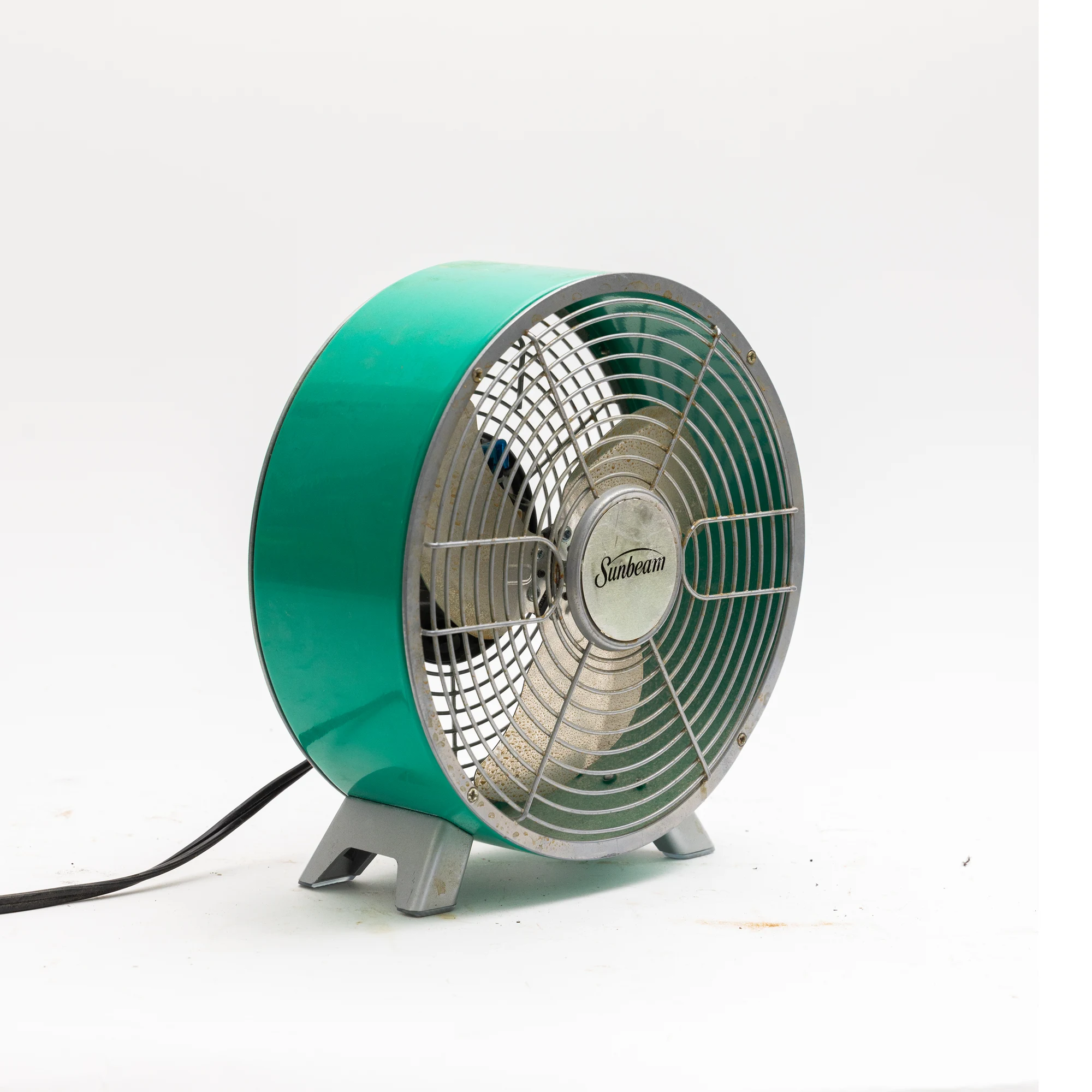 Vintage fan angled view before background editing